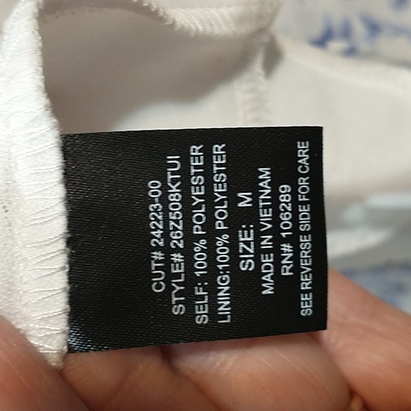 Trixxi Floral Dress Sundress a-line ruffled hemline Size Medium - Picture 4 of 6